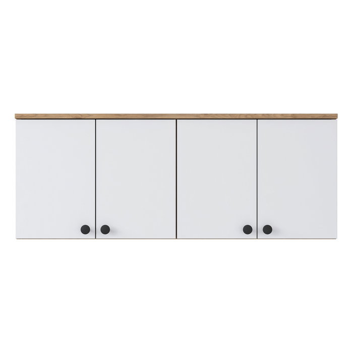 Hanah Home Armario Multiusos BA120 - 2670 Nogal y Blanco